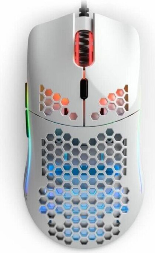 Model O Glossy Kablet 12,000dpi Mus Hvit
