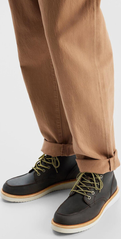 Slhteo New Leather Moc-Toe Boot - Brown - 40