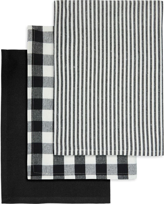 Tea Towels Recycle - Black - 50X70CM