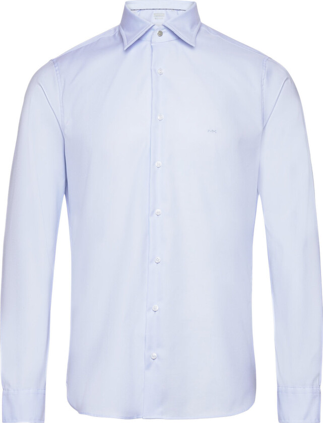 2Ply Stretch Twill Slim Fit Shirt - Blue - 38