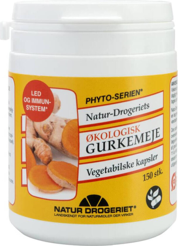 Gurkemeiekapsler Øko - 150 Kapslar