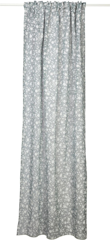 Curtain Saga Ln Flower - Grey - 130X240