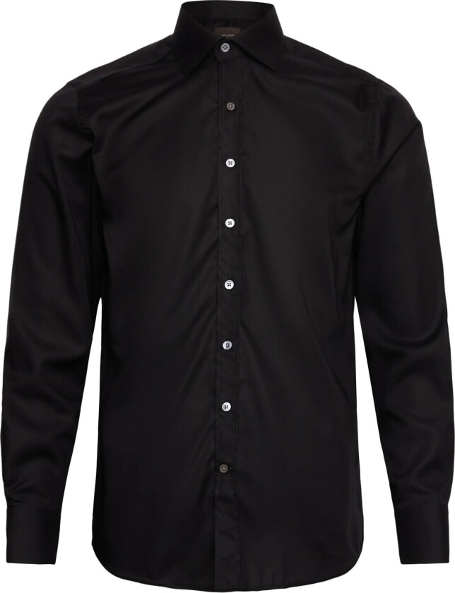 Slim Fit Cut Away Non Iron Twill - Black - 43