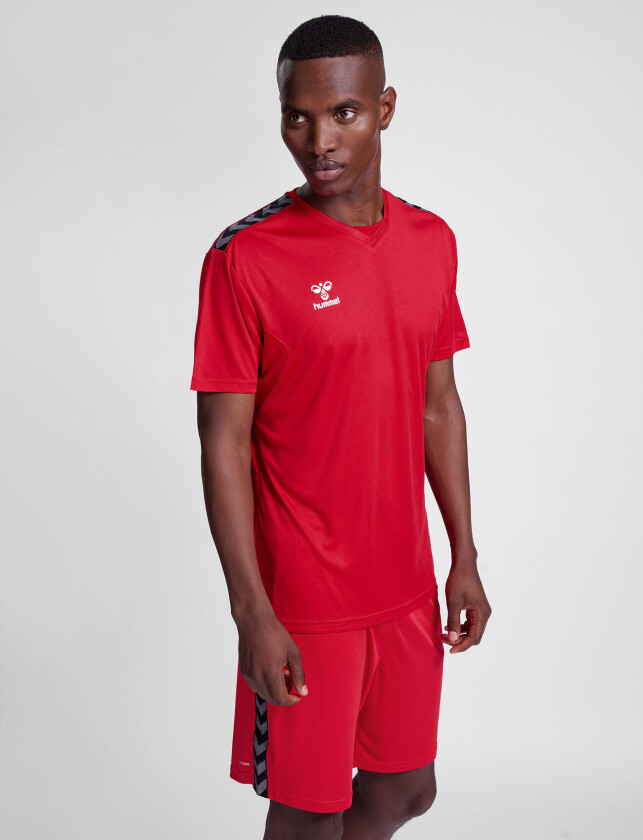 Spillerdrakt Authentic - Rød, størrelse Large