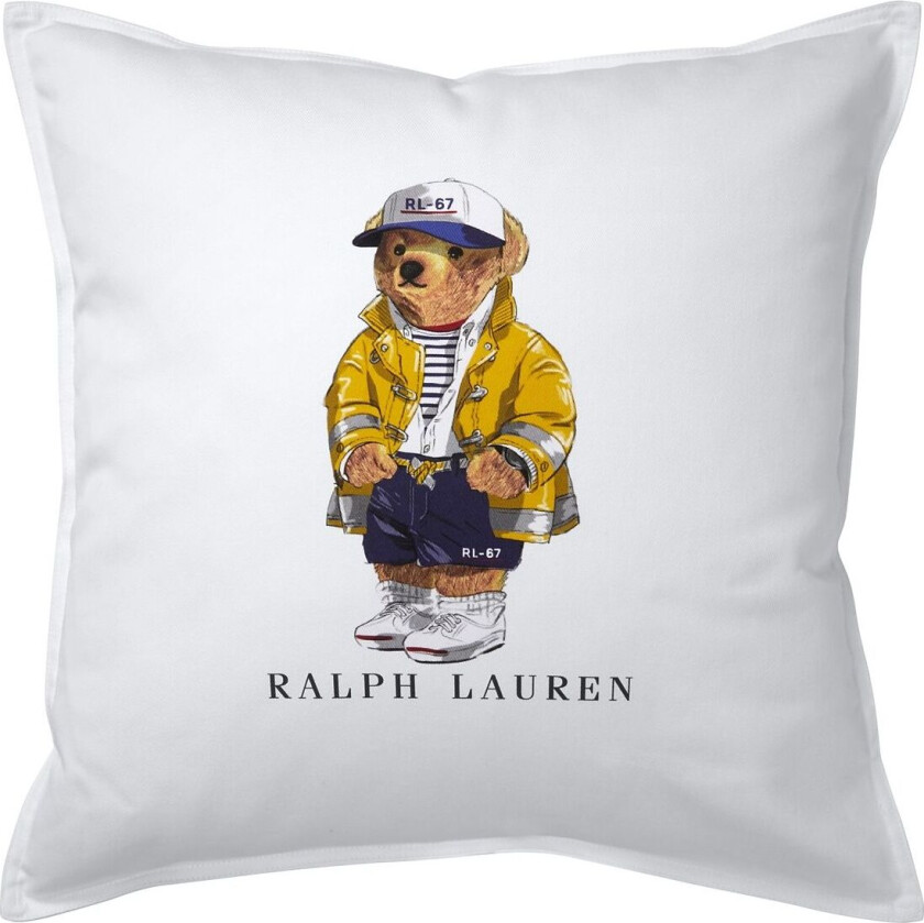 Rl67Bear Cushion Cover - White - 50X50CM