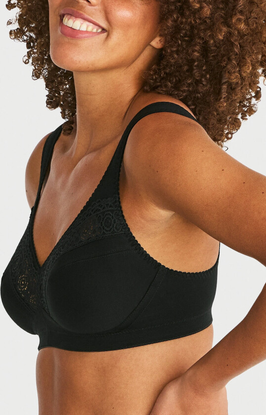 Cotton Star Soft Bra Black - Black - D x 105