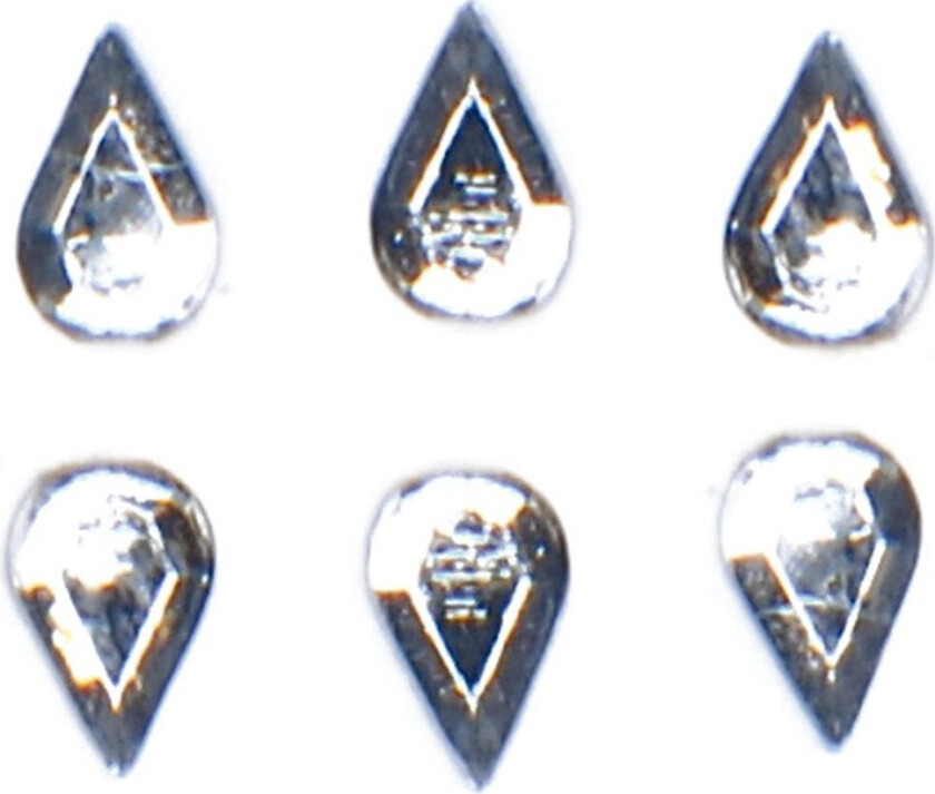 Rhinestones Droppe Genomskinliga 10 Pcs - Nude - ONE SIZE