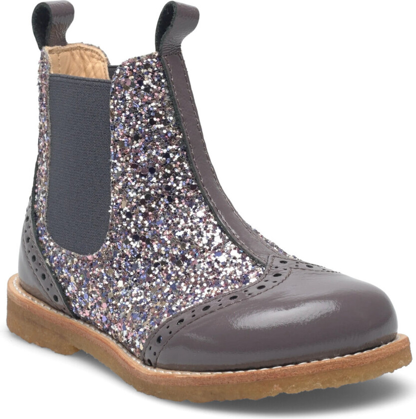 Booties - Flat - With Elastic - Purple - 24