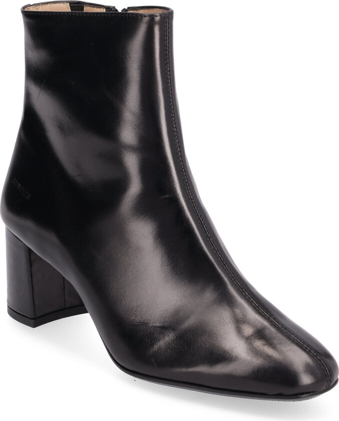 Bootie - Block Heel - With Zippe - Black - 41