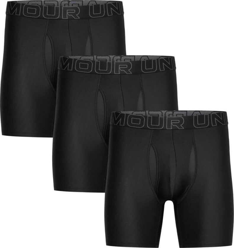 Ua Performance Tech - Solid 6" 3Pk - Black - XS
