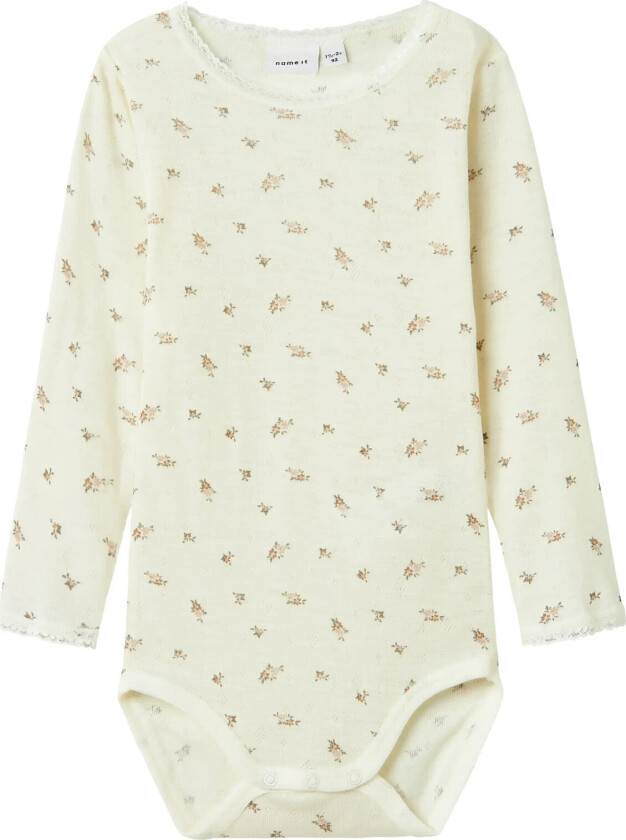 Nmfwang Wool Needle Ls Body - White - 98