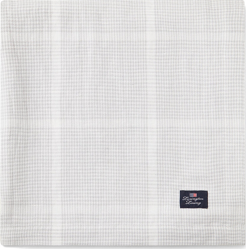 Cotton/Linen Pepita Check Tablecloth - Grey - 180X180 x 180