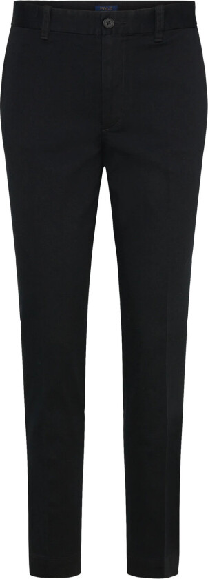 Cropped Slim Fit Twill Chino Pant - Black - 30