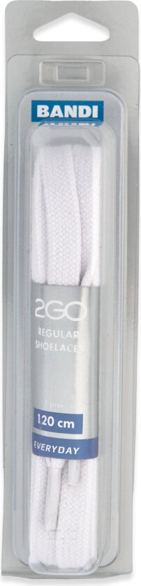 2Go Shoelace 561 - White - 120 cm