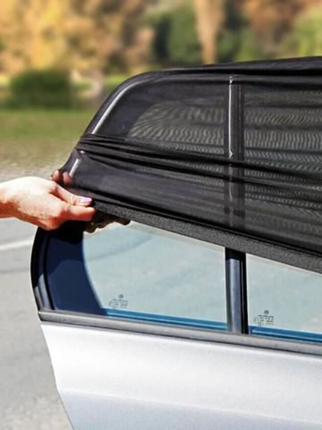 Bilde av Solbeskyttelse til Bilvinduet: Dra over vinduet - 2pk