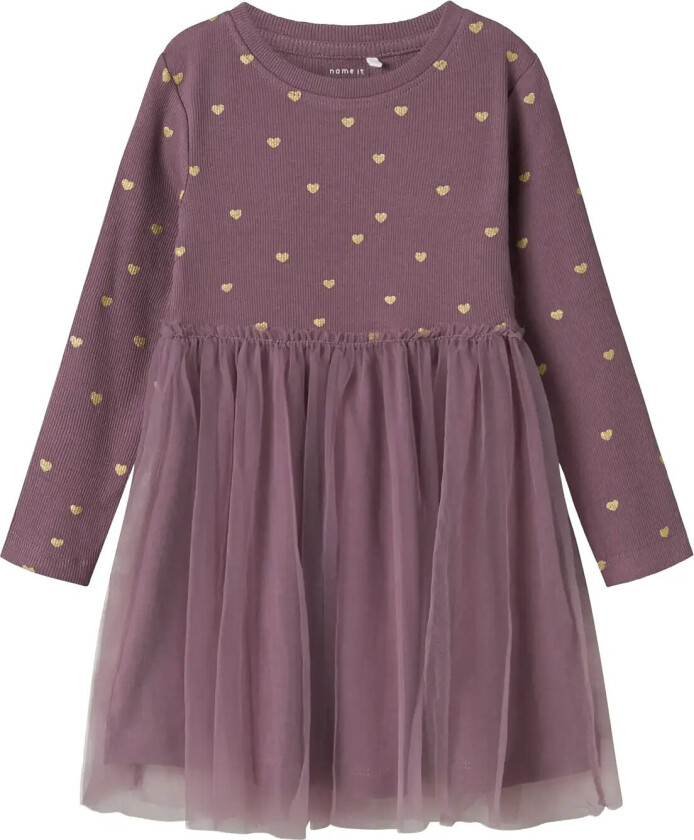 Nmfnadja Ls Dress Noos - Purple - 80