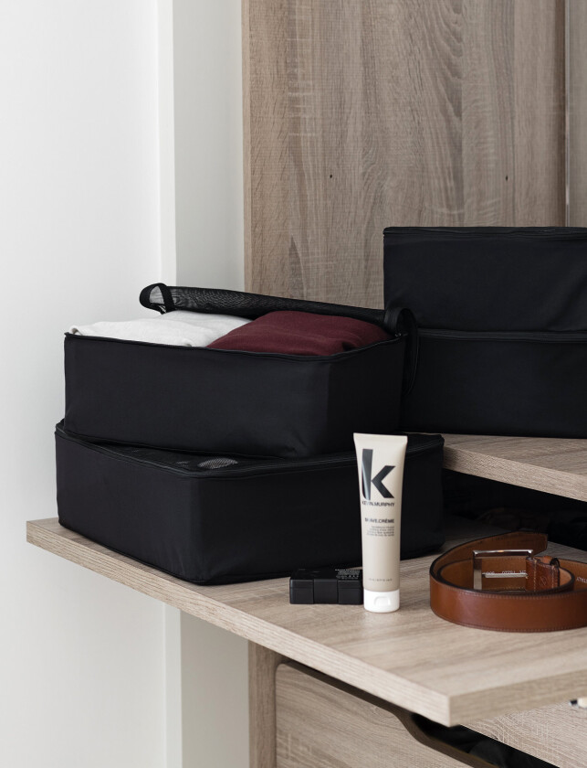 Packing Cube Set (4 Pcs) - Black - ONE SIZE