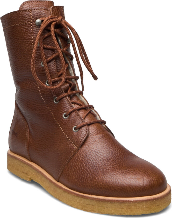 Boots - Flat - With Laces - Brown - 35 x 23.40