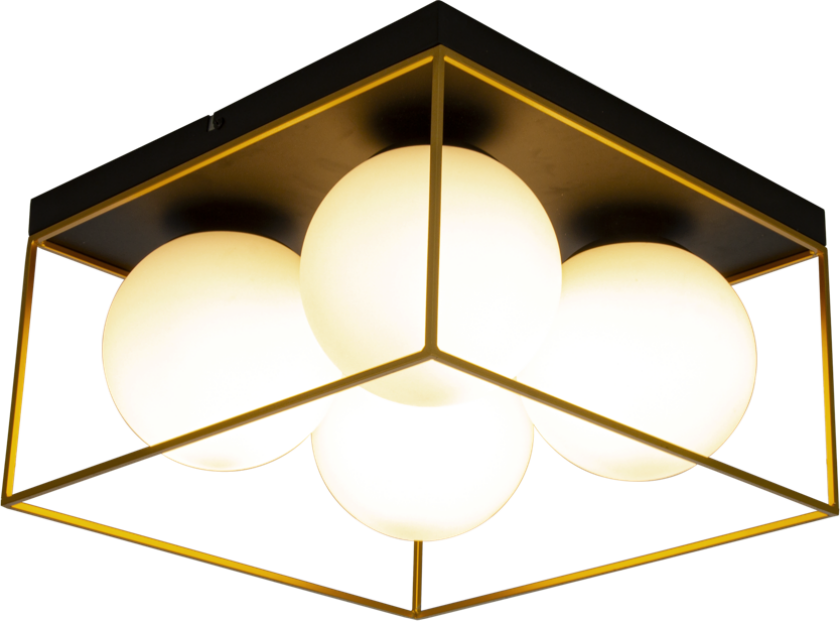 Astro Plafond Stor Sort/Gull/Opal