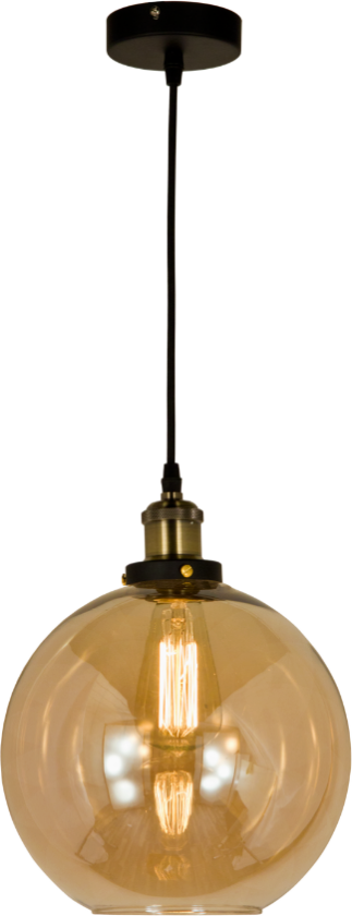 Beatrice Taklampe Antik/Amber.