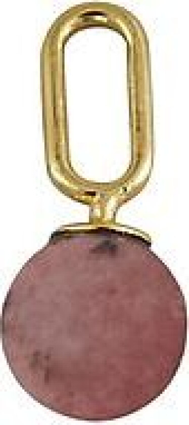 Stone Drop Charm - Red - 5 MM