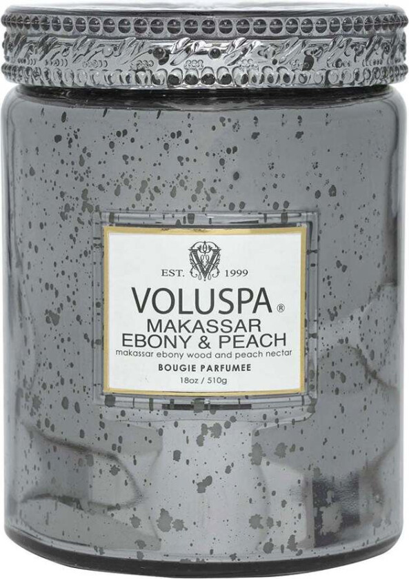 Large Jar Candle Makassar Ebony & Peach, 510 g  Duftlys