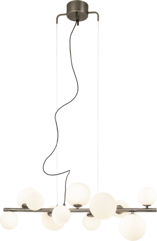 Molekyl Taklampe Tinn/Hvit L85 cm
