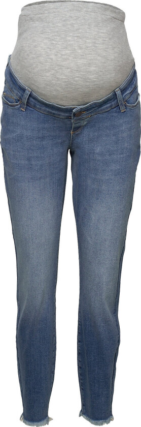 Mlmendez Slim Frayed 7/8 Jeans Cur - Blue - 50