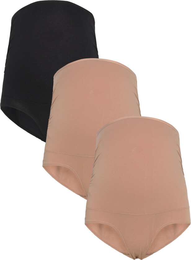 Maternity Briefs 3 P Cotton - Beige - 34