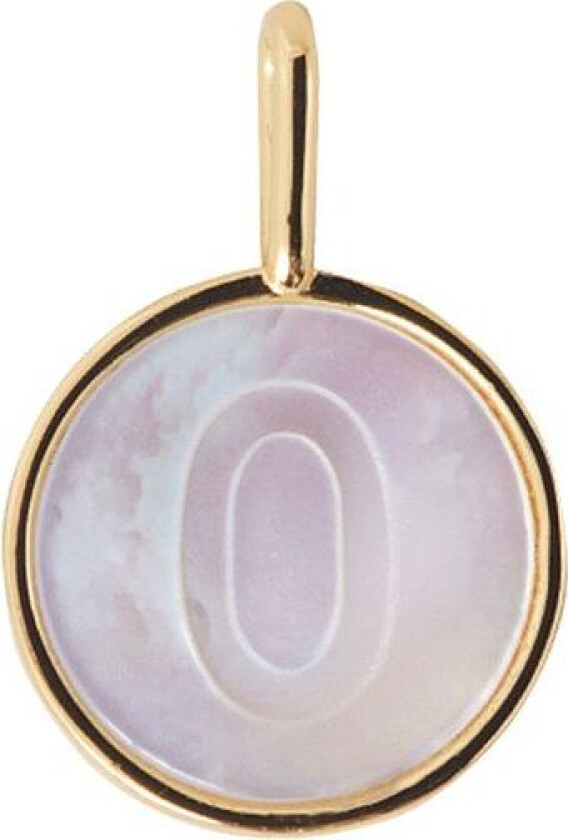 Pearl Charm Gold A-Z - Gold - ONE SIZE