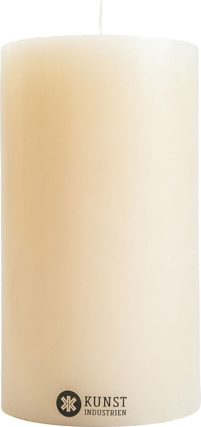 Bilde av Coloured Handcrafted Pillar Candle - White - 7CM X 12CM