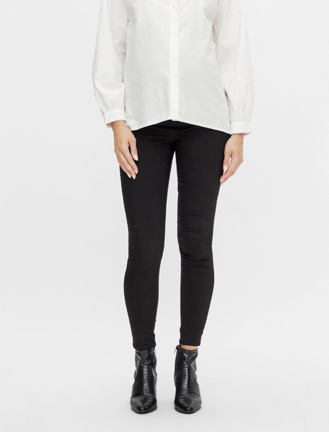 Mllucy Black Slim 7/8 Pant A. Noos - Black - M