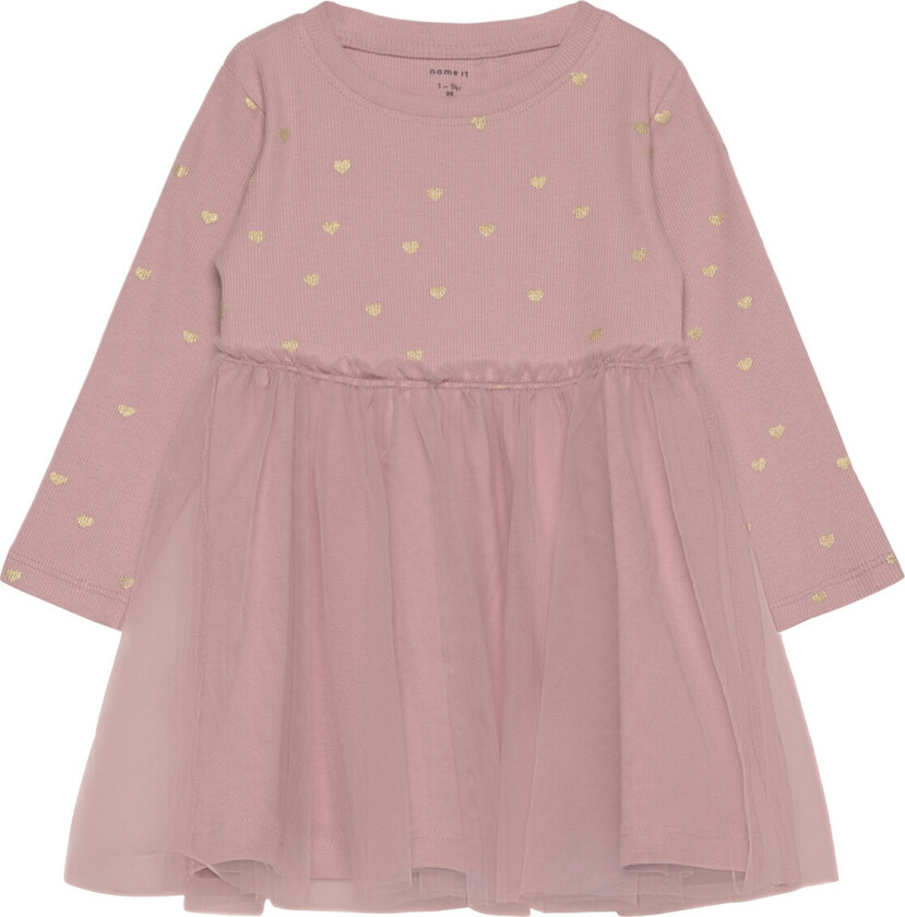 Nmfnadja Ls Dress Noos - Pink - 80