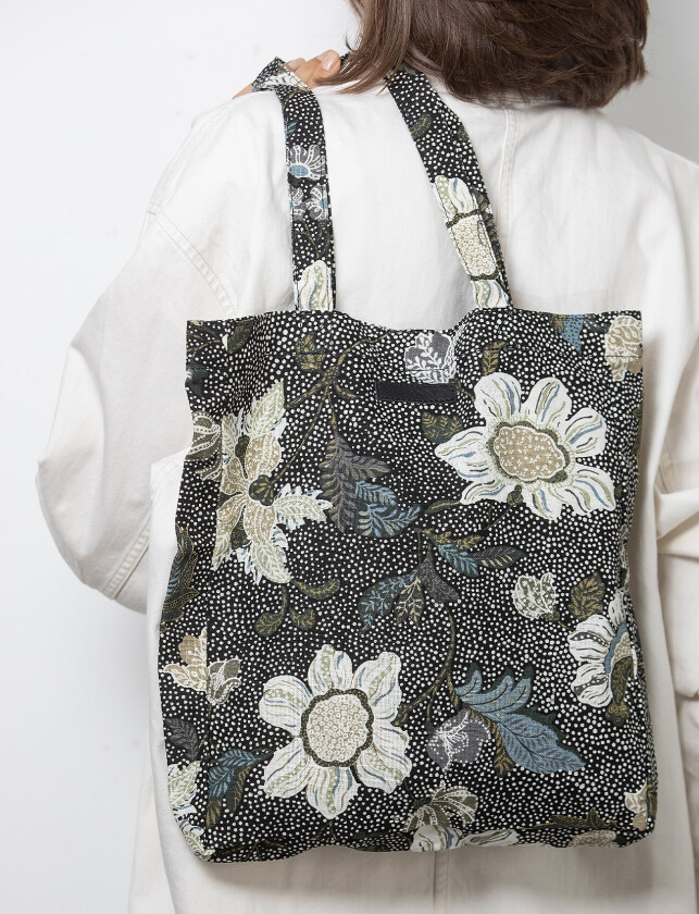 New Shopper Flower Linen - Multi/patterned - 35X6X30CM