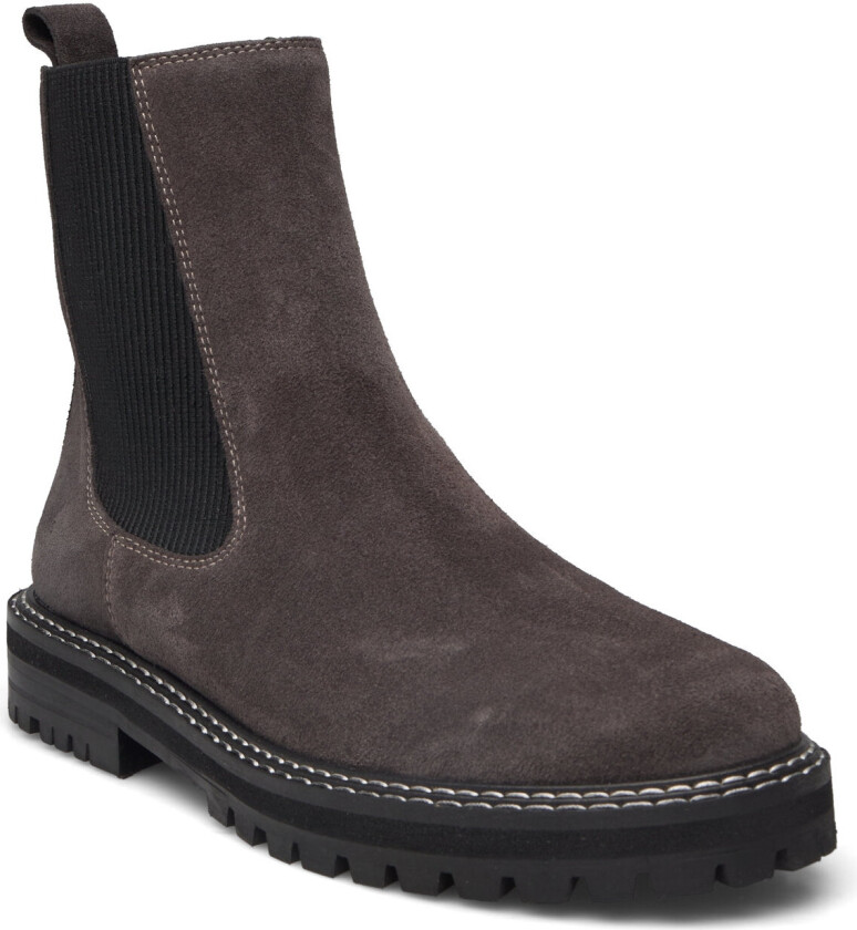 Booties - Flat - With Elastic - Brown - 37