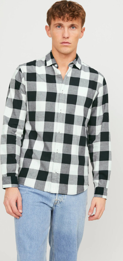 Jjegingham Twill Shirt L/S Noos - White - XL