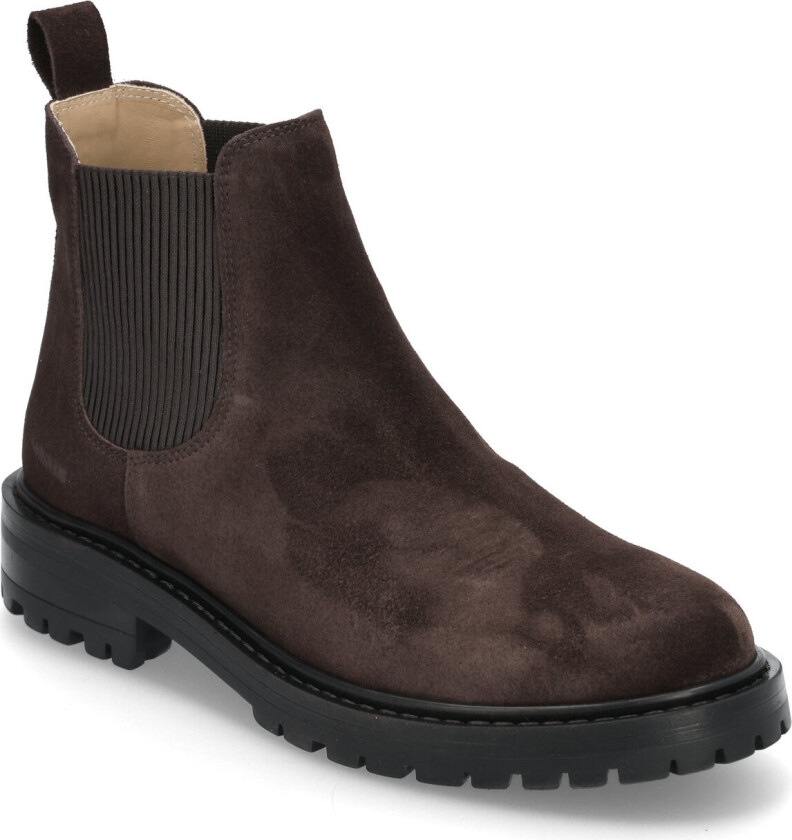 Booties - Flat - With Elastic - Brown - 39