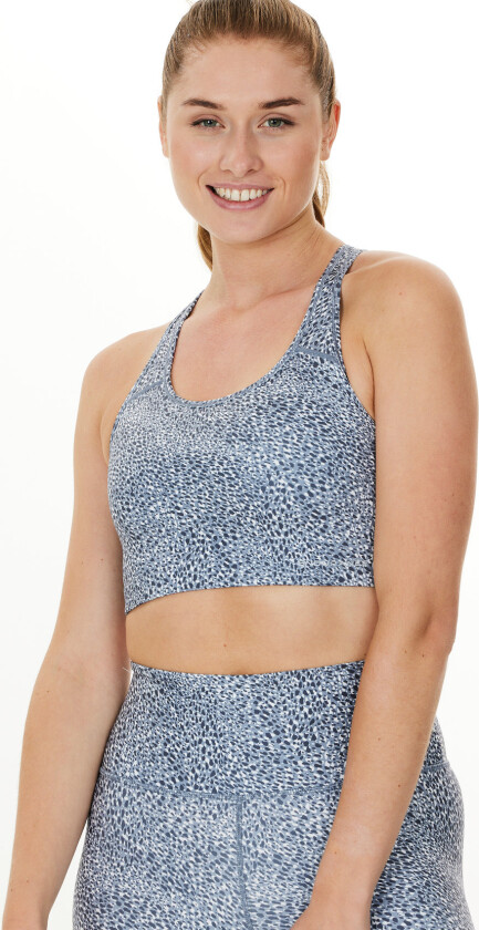 Summer W Print Sports Bra - Navy - XS