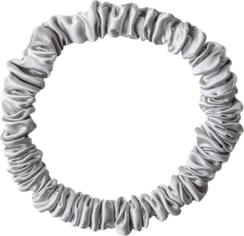 Silk Scrunchie - Grey - ONE SIZE