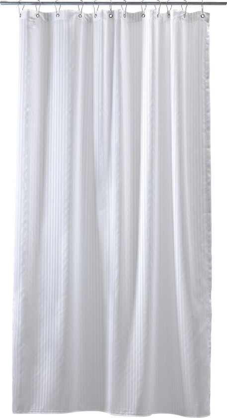 Lines Shower Curtain W/Eyelets 200 Cm - White - 140X200CM