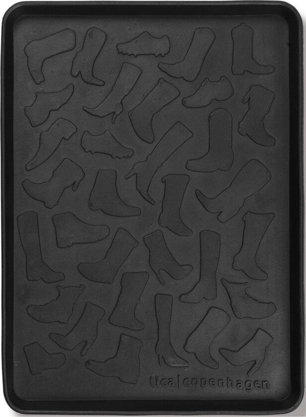 Shoe And Boot Tray Rubber - Black - L:28CM