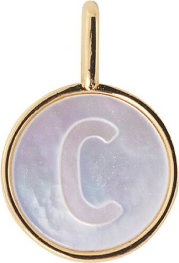 Pearl Charm Gold A-Z - Gold - Ø:12MM