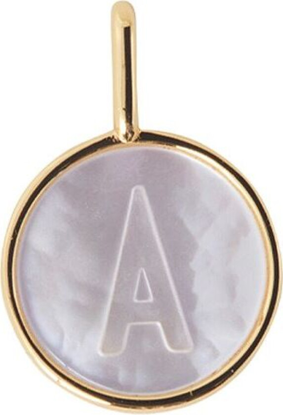 Pearl Charm Gold A-Z - Gold - Ø:12MM