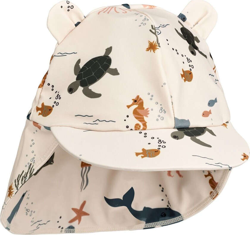 Senia Sun Hat With Ears - Cream - 0-3M