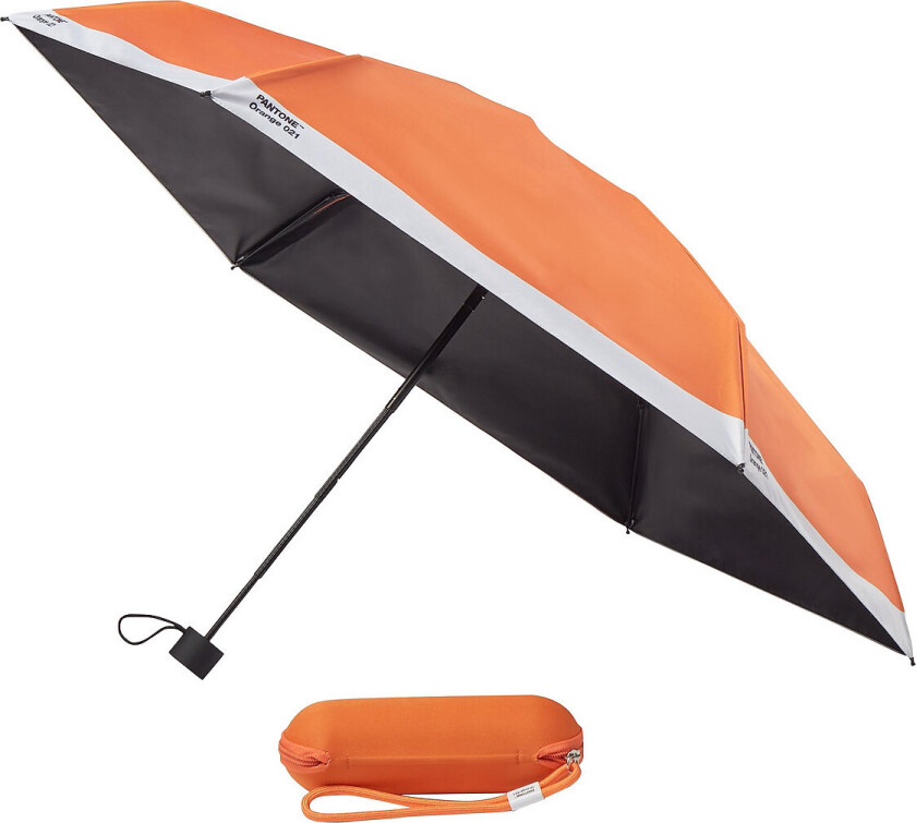 Umbrella Folding In Carry Case - Orange - 90 cm