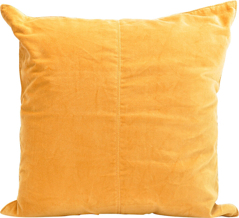Velvet Cushion Cover 50X50 Cm - Yellow - 50X50CM