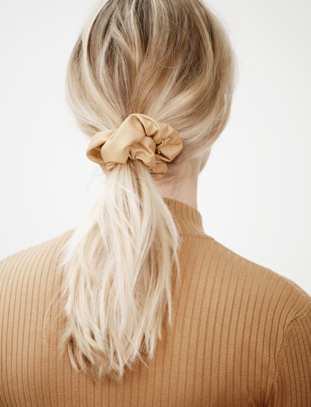 Vegan Scrunchie - Brown - ONE SIZE