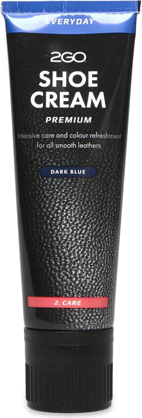 2Go Shoe Cream Tube - Black - 80 ml