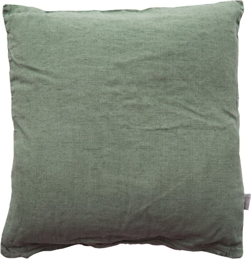 Pudebetræk-Hør Basic-Vasket - Green - 45X45CM
