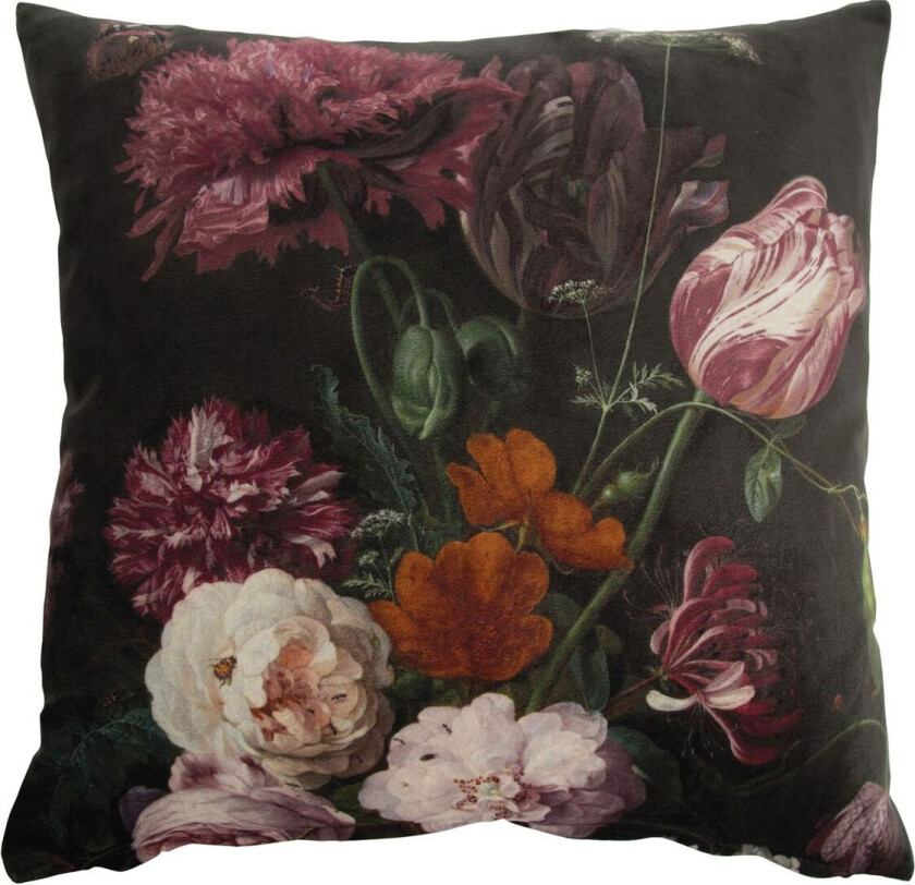 Pudebetræk-Bouquet-Evergreen - Green - 45X45CM